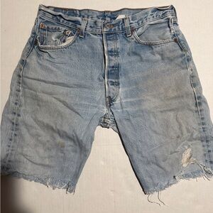 Levi's pre-loved Cut-off Jean Denim Shorts (no tag) (Size 30?) #504